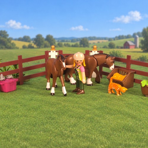 Playmobil horse paddock farm - horse,
