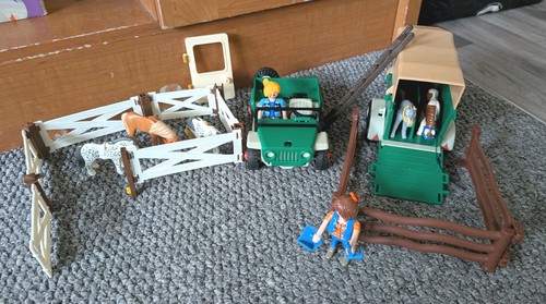 Playmobil horse trailer jeep - trailer,