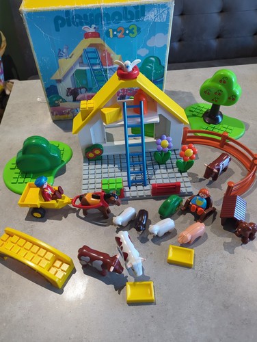 Vintage playmobil 123 farm - vintage,
