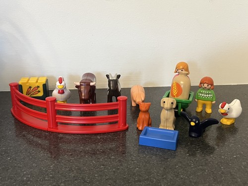 Playmobil 123 farm - set, animals