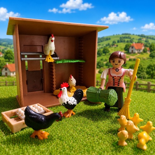 Playmobil chicken coop farm - coop,