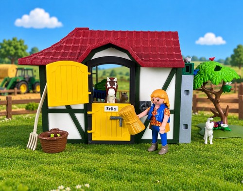 Playmobil horse stable - playmobil, pony
