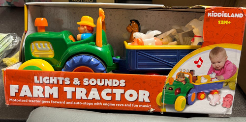 New kiddieland farm tractor - new,