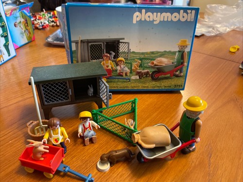 Playmobil 3751farm rabbit set - playmobil,